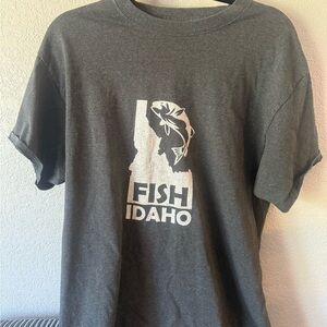 Hanes Dark Gray Tagless T-Shirt